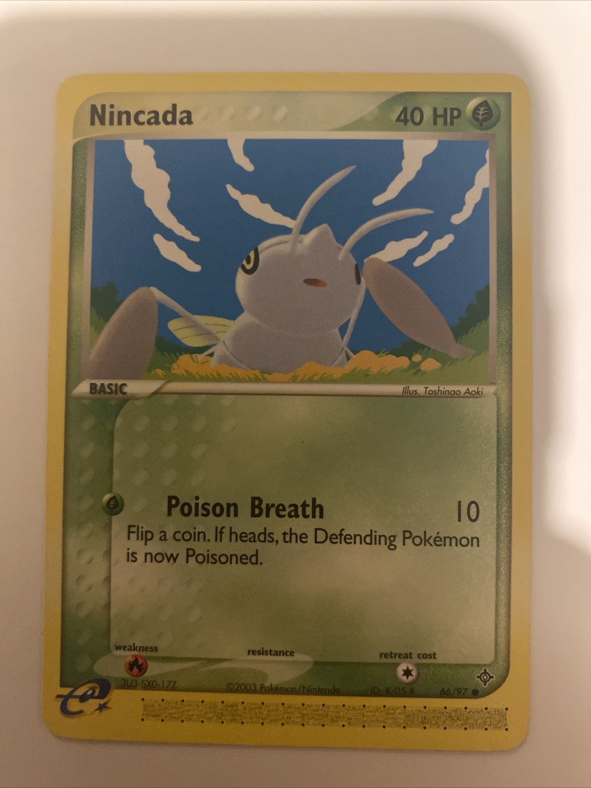 Pokémon TCG Nincada EX Dragon 66/97 Regular Common
