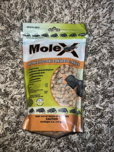 MoleX Mole Killer Control Pellets - 8 oz - Environmentally Safe - Ready To Use - Picture 2 of 4