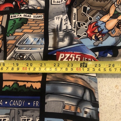 Point Zero Casual Shirt Large Cartoon Print PZ55 Party Shirt Short Sleeve - Picture 10 of 10