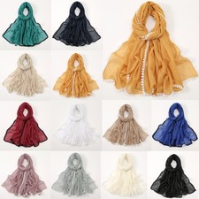 Fashion Women Long Scarf Turban Head Cover Wrap Scarves Headscarf Shawls Stoles