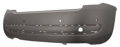 Fits Fiat 500 Rear Bumper Primed W4 PDC Holes WMoulding Holes 2007-2015