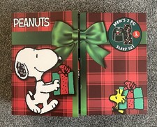 Snoopy Peanuts Christmas PJ Lounge Sleep Set Gift Boxed Mens Large Pant Shirt