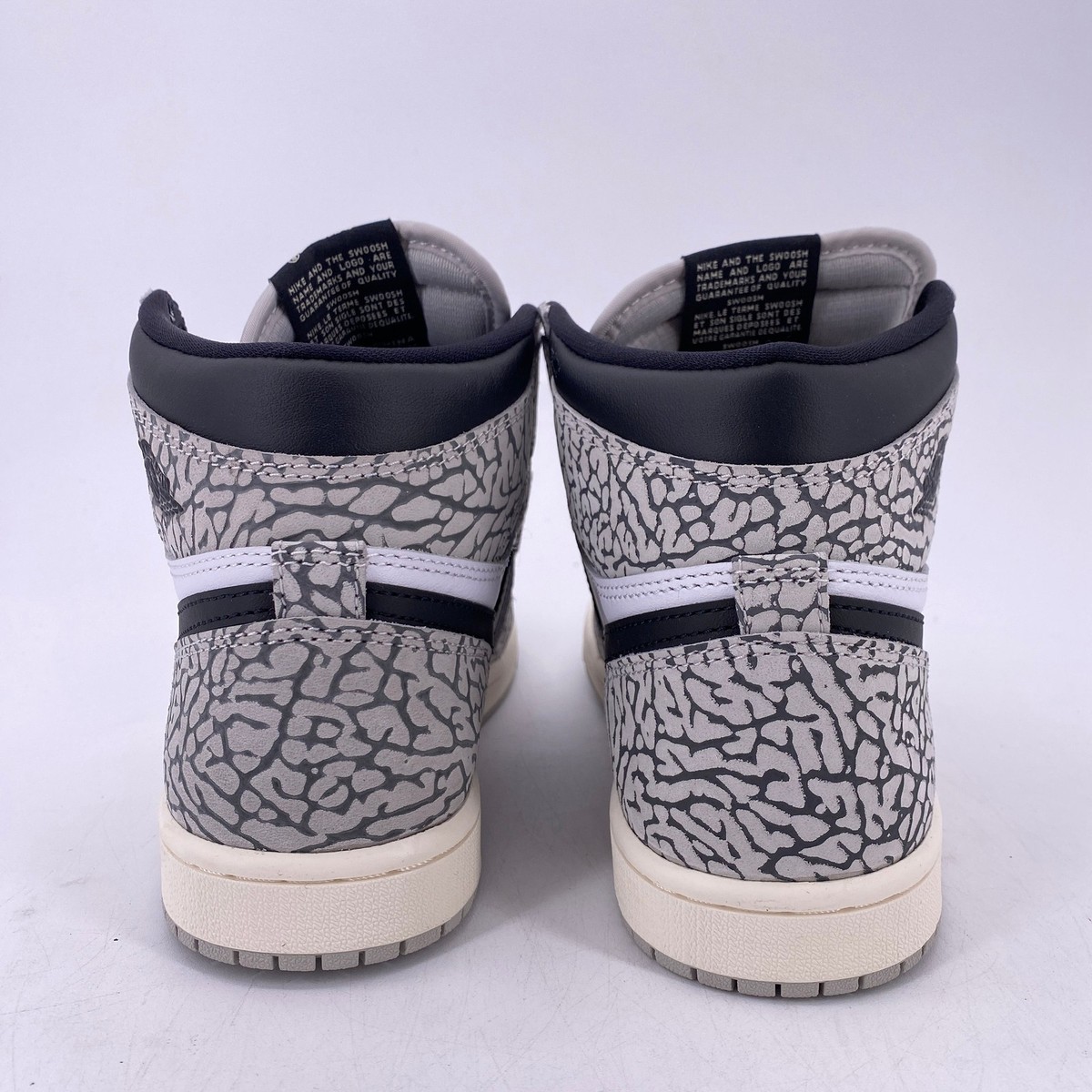 Size 5.5 - Air Jordan 1 Retro OG High White Cement for sale online
