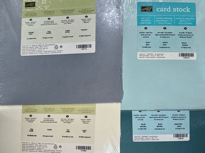 Stampin  Up! RETIRED Multi-Colors Exclusive Cardstock 8.5  x 11 ~U~Pick~