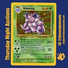 1999 POKEMON BASE SET UNLIMITED #11 NIDOKING - HOLO - MP