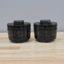 360 Rotating Makeup Brush Organizers Acrylic Storage Display Stand Green Gold