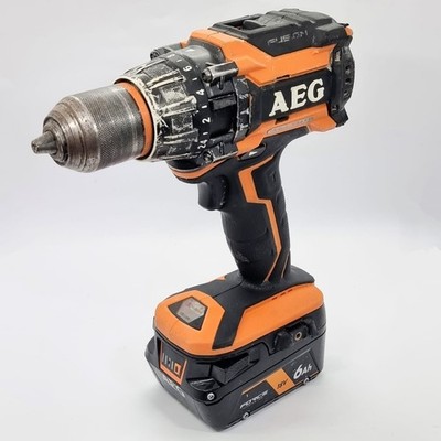AEG BSB18BL 18V 13mm Brushless Fusion Hammer Drill Skin with 6.0Ah Battery Pack
