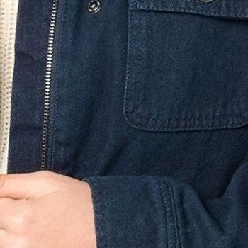 Chaqueta para mujer Joan Rivers Classics Collection talla XL denim azul a presión A663145 Foto 2 de 4