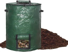 Big Compost Bag - 80 Gallon(300L) Garden Compost Bin for Yard Garbage Cans (Gree