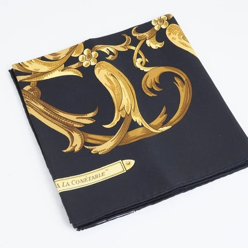 Hermès Carré 90 “Le Mors à la Conétable” Silk Scarf LIVE AUCTION