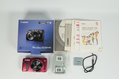 Canon PowerShot SX700 HS 16.1MP Digital Camera Red Battery KMH-53