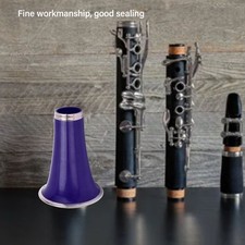 Clarinet Bell Replacement ABS Plastic Nickel Plated Metal Ring Horn(CC32 Purple)