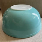 Vintage Pyrex 404 Turquoise 4 Qt Nesting Mixing Bowl Robins Egg Blue Large 1950s