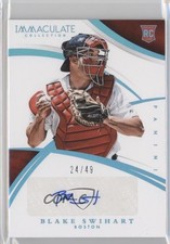 2015 Panini Immaculate Rookie Autos Blue Blue 24/49 Blake Swihart #150 Auto 0t1