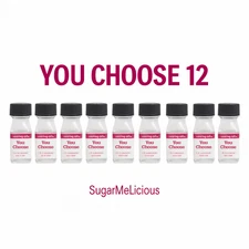 LorAnn Hard Candy Flavoring Oil 12 Count -U Pick Choose Flavors-- With A Dropper