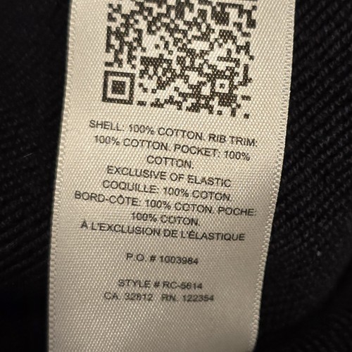 Reigning Champ Sweatpants Men's Medium Black RC-5614 100% Cotton Made in Vietnam - Picture 6 of 7