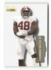 2022 Wild Card MATTE Draft Picks - Phidarian Mathis #MB-99 (RC)