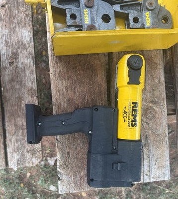 REMS Akku-Press 22V Press Tool Kit, V20/V15/V12 Jaws, Charger, Copper/Steel