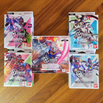 Gundam Card Game Start Deck 4 Set Booster Pack #1 Newtype Rising