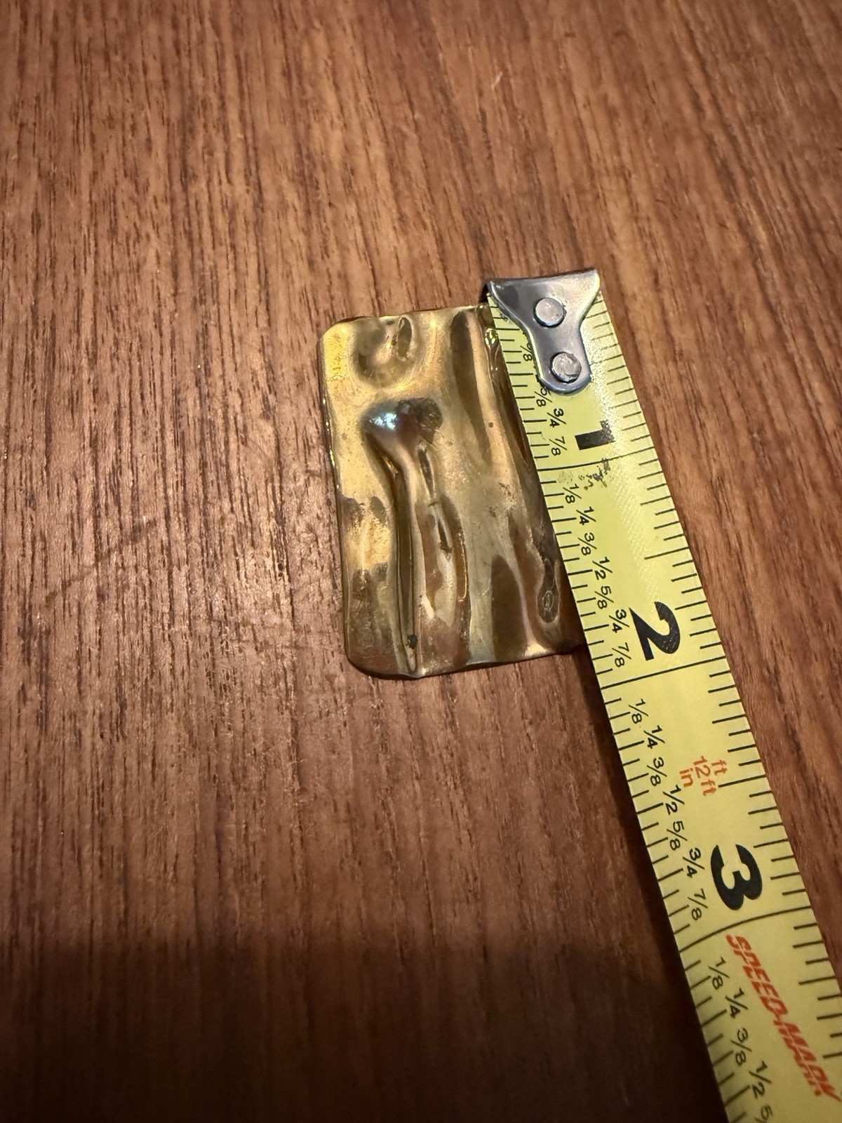 Modern Signed Lazaro G  Solid Brass Brutalist Sty… - image 7