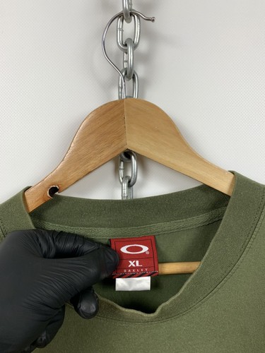 Vintage Oakley Factory Pilot Faded Khaki T-Shirt Size XL - Picture 16 of 17