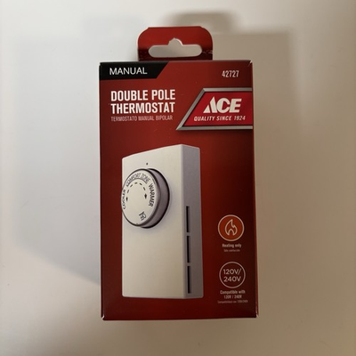 #ad #ad Heating Only Dial Thermostat Ace Hardware Double Pole Manual 42727 $25.26