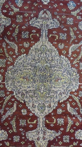 Antique Oriental Carpet Rug Hand Made Wool Vintage Lahore 6ft 3" x 4ft 1" - Picture 8 of 14