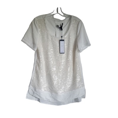 Hilton Hollis Women Top Style Whimsical Size Med Sequins Fairy New with Tags