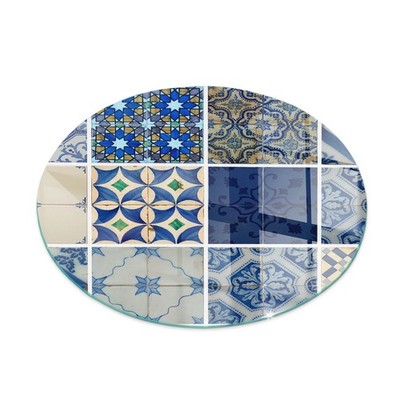 Glas Schutzmatte Für Kaminofen, Robustes Design Keramikfliesenmuster fi80 cm