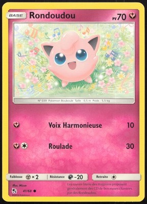 Pokemon Karte Rondoudou 41/68 Verborgene Schicksale Französisch