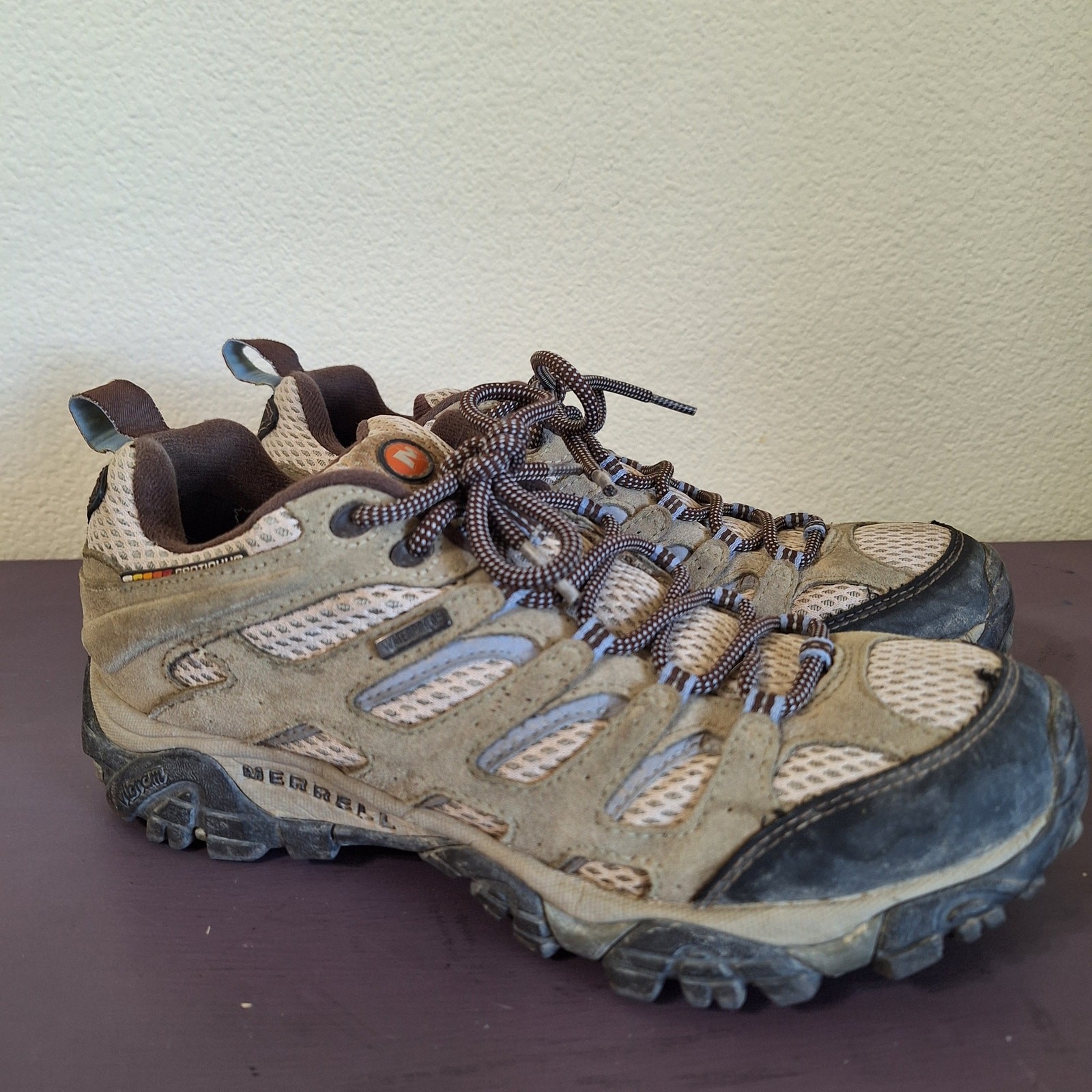 Merrell Moab J88796 scarpe da trekking in rete con ventilatore oliva polverosa donna 8 5