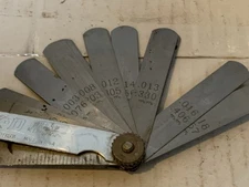 vintage k d tools usa feeler gauges