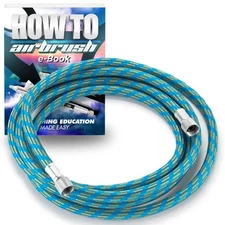 Braided Airbrush Air Hose 1/8" BSP Fits Most Brands Choose 6' or 10'