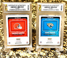 SHEDEUR SANDERS & TRAVIS HUNTER PANINI FIRST LOOK Graded Gem-Mt 10 Rookie LOT