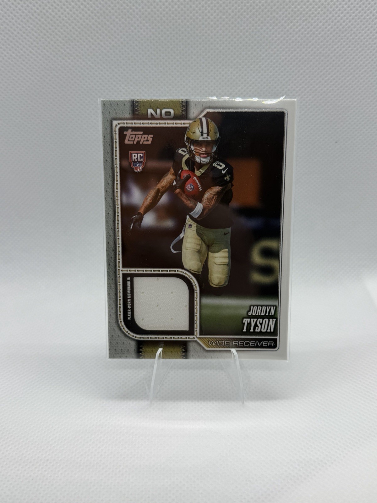 2026 Topps Flagship Football Jordyn Tyson RC Player Worn Memorabilia #ROR-JT