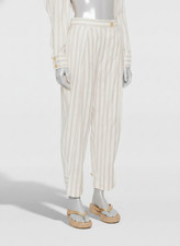 Zimmermann Women's White Illuminate Pinstripe Pant Size: 6