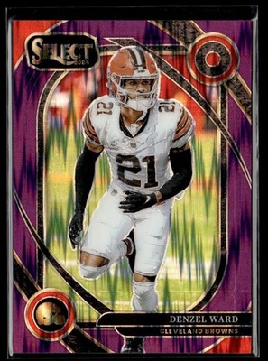 2024 Panini Select Purple Prizm Shock Denzel Ward 001/360 Cleveland Browns #248