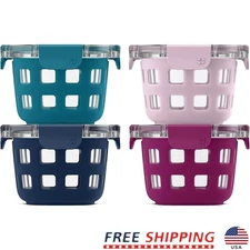 Duraglass Leak Proof Food Container Airtight Glass Meal Prep Bowl BPA Free New