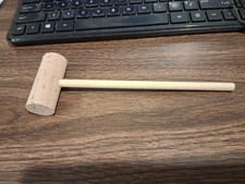 MINI WOODEN HAMMER MULTI-PURPOSE TOY MALLET FOR KIDS PLAY, 8" x 2.5"