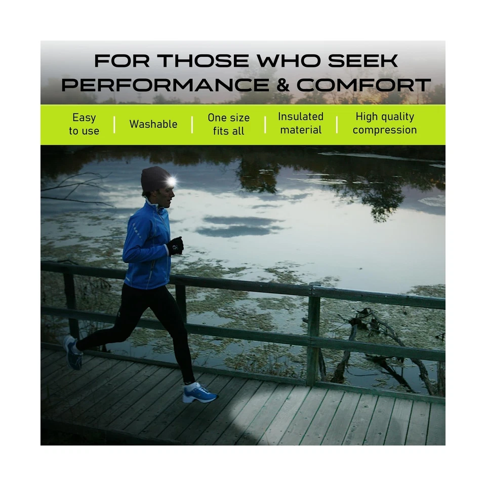 POWERCAP LED Hat Light 150 Lumens Rechargeable Fleece Beanie with B... Fast Ship - Image 4 of 4