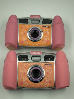 Lot of 2 VTech Kidizoom Pink Cameras - Untested, For Parts
