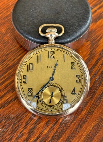 Sweet 1933 Elgin 12 Size 15J Grade 315 Gold-Filled Case Exc. Dial Runs Great!