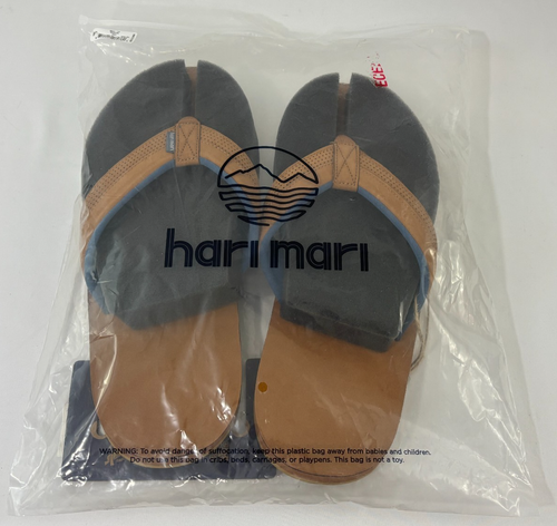 Hari Mari GRANDE Herren Größe 12 Nubuk Wildleder Leder Flip Flops - Bild 5 von 7