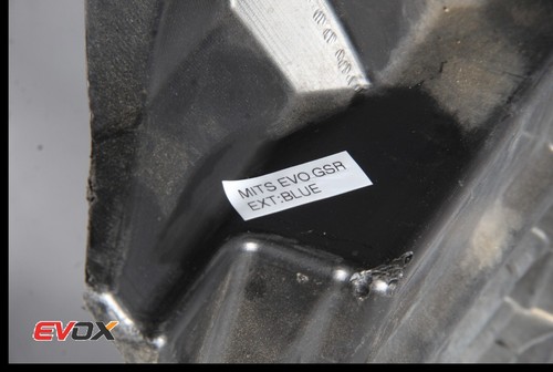 08-15 Lancer Evolution Left Driver Front Inner Fender Liner MI1248123 - Picture 5 of 5
