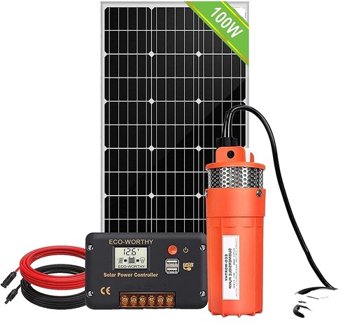 baco solar water pump BACOENG DC 12V Farm & Ranch Submersible Well Pump 26ft Lift : Patio, Lawn & Garden friendly addition to any outdoor setting. 12V Submersible Pump