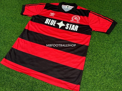 Queens Park Rangers 1986 1987 VINTAGE RETRO FOOTBALL SHIRT JERSEY AWAY SIZE L - Picture 4 of 12