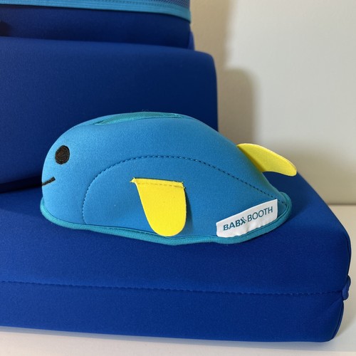 Baby Booth Bath Kneeler & Elbow Rest Blue with a Whale Spout Cover - Picture 2 of 12