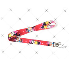 10pcs cartoon Minnie Lanyard For Bus subway ID Card KeyChain Holder gif