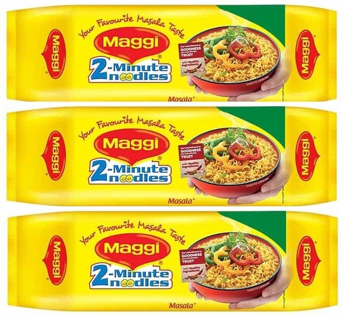 3 Packs x Maggi 2 Minutes Noodles Masala, 560g- maggi real taste