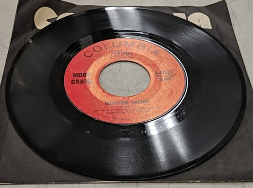 Moby Grape Can't Be So Bad / Bitter Wind VG+ 45 RPM 1968 - Picture 5 of 6